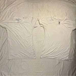 Athleta Speedlight White Athletic Tees